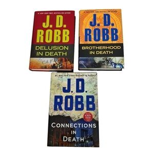 J.D. Robb Fiction Books/Novels Lot/3 Hardcover Dust Jacket General Thriller